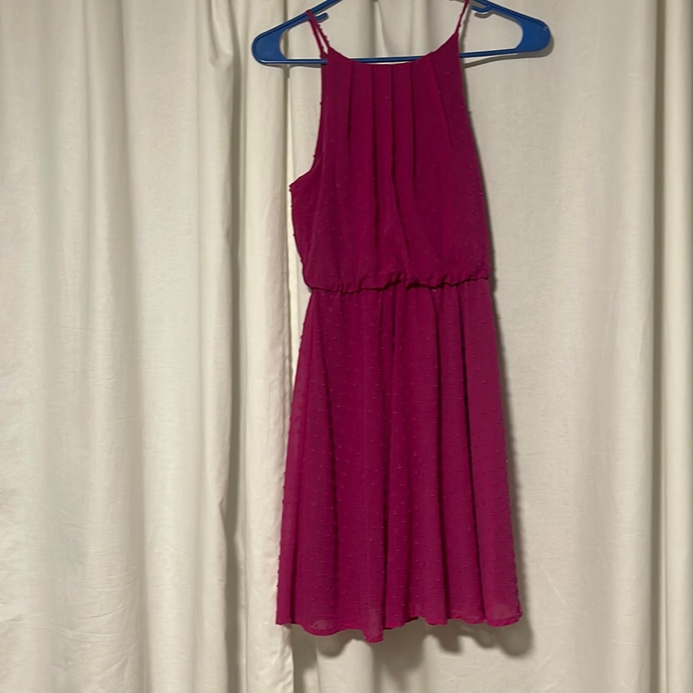 Hot pink dress